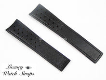 Load image into Gallery viewer, soft leather watch strap 22mm black
