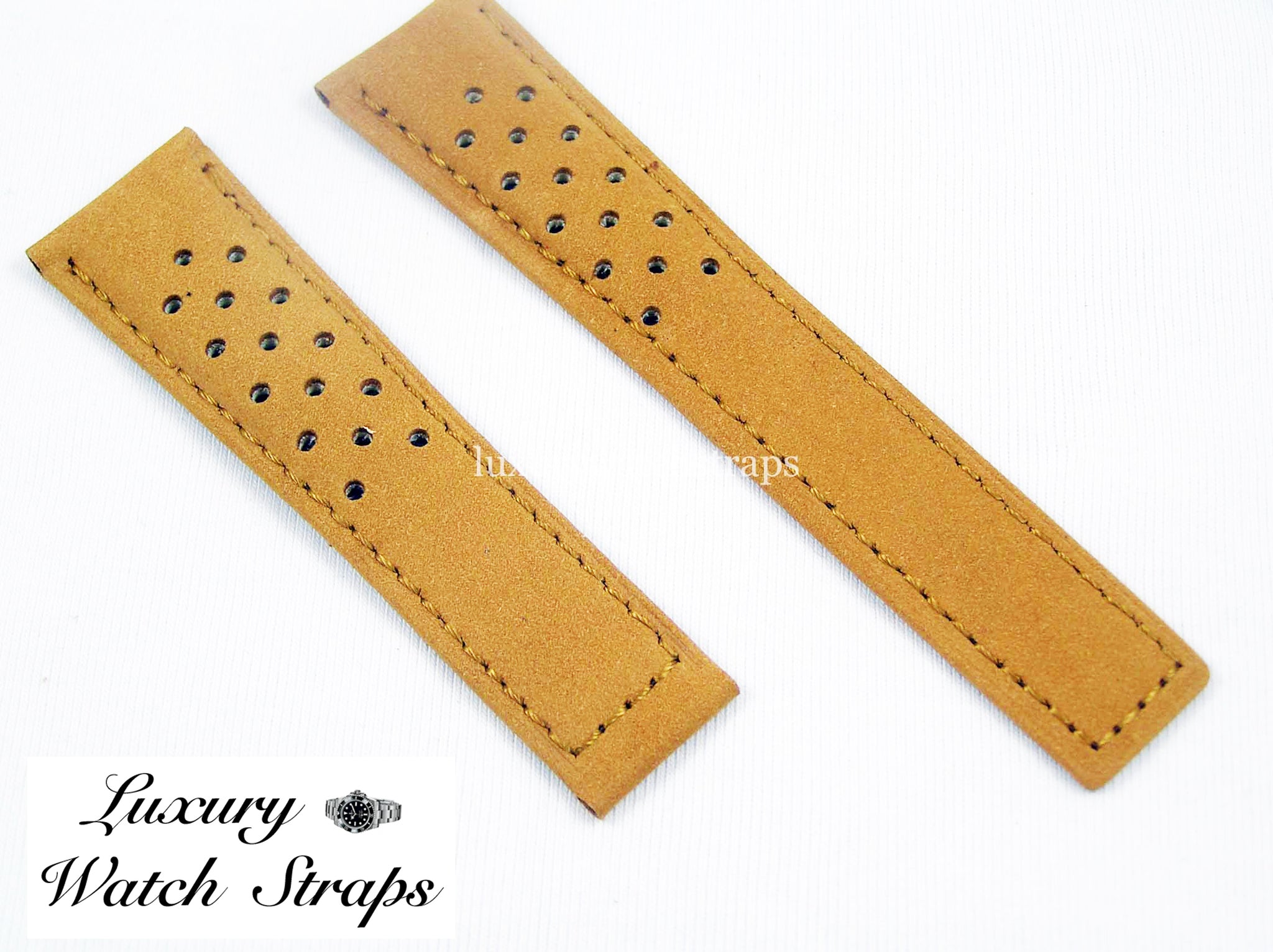 Soft leather cheap watch strap