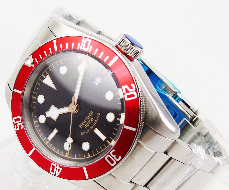 Tudor Black Bay Style Watch. Sterile Dial. Genuine Seiko Japanese NH35 movement.